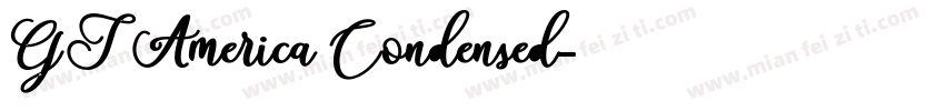 GT America Condensed字体转换